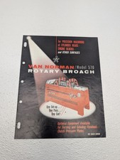 Van Norman 570 Rotary Broach Specifications No. 55 Sales Literature Brochure picture
