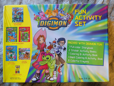 Vintage 2000 Digimon Digital Monsters Fun Activity Set - 5 books - New & Sealed picture