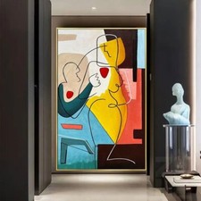 Handmade Abstract Colorful Texture Wall Art Hand Painted On Canvas Oil Paintings picture