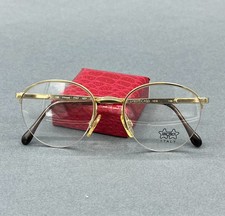 NOS Luxottica 1219 Women’s Vintage Eyeglass Frame Made in Italy 18K picture