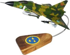Sweden Air Force Saab 37 Viggen Camo Desk Top Display 1/48 Jet Model SC Airplane picture