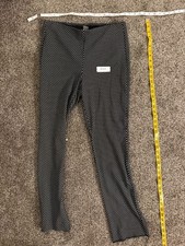 Chico's black white patterned pull-on pants Chico's 1.5R US 10R picture