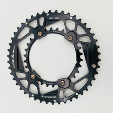 bikinGreen CNC Chainring 46/30T FoR Shimano 4 Arm 10-12 Spd Road Cyclocross Tour picture