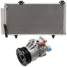 1 x Aluminum Core AC Compressor + 1 x AC Condenser For 2005-2006 Scion xB picture
