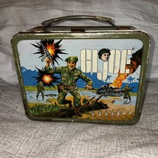 Vintage 1967 GI Joe Metal Lunch Box Lunchbox Thermos US Army picture