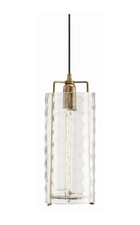 Arteriors Laura Kirar Ice Small Pendant DK42050 Antique Brass Faceted Glass picture