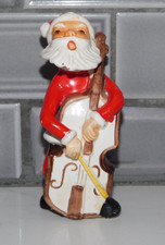 VTG THAMES HAND PAINTED JAPAN PORCELAIN SINGING SANTA CELLO picture