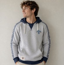 Faherty Artist Series Hoodie Medium Thunderbird Organic Cotton Fleece Pullover picture