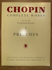 Preludes Sheet Music Chopin Complete Works Vol. I PWM Book picture