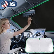 Car Front Windshield Sun Shade UV Protection Heat Insulation Car Sun Visor USA picture