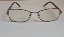 Escada VES731 Col.OR58 BROWN/Gold 53-17-140 Cateye Eyeglasses ITALY  picture