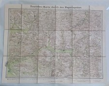Antique Royal Bavarian Topographical Bureau Travel Map Pegnitz Region Very Nice. picture
