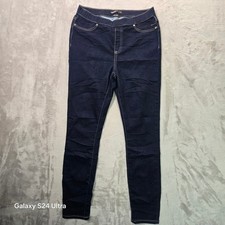Simply Vera Vera Wang Womens Indigo Denim Leggings High Rise Jeggings Size M picture