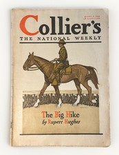 [1916] Colliers Magazine Herbert Paus Cover - Rupert Hughes The Big Hike Nov 11 picture