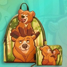Loungefly Disney Brother Bear Koda & Kenai Mini Backpack & Wallet - Exclusive picture