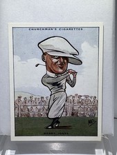 1931 W.A. & A.C. Churchman Bobby Jones #5 HOF Prominent Golfers Large picture