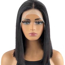 134 Front Lace Bobo Bobhaircut Natural Color Full Human Hair picture