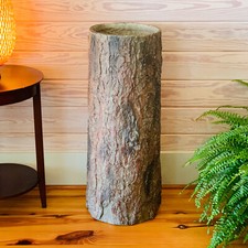 Country Corner 🌳 Unique Rustic Woodland Realistic Tree Stump Garbage Bin. picture