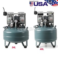 40L/24L Portable Dental Air Compressor Oil Free Silent Air Pump Dual-Pressure picture