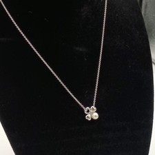 TASAKI Akoya Pearl Pendant Necklace 5.0mm S925 Silver w/Box From JAPAN picture