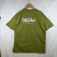 Vintage Mossimo Green Graphic T-Shirt Mens Large 90s Retro Logo Double Sided picture