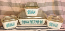 Vintage Pyrex Amish Butterprint Refrigerator Dish Set picture