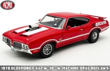 New Acme 1:18 Scale 1970 Oldsmobile 442 W30 - W-Machine - Drag Outlaws A1805631 picture
