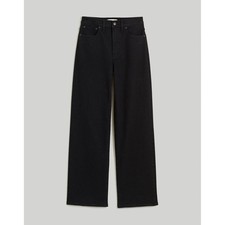 NWT Madewell The Perfect Vintage Wide-Leg Jean Black Rinse Wash Sz 23 NM234 picture