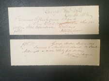2 Handwritten Checks - Georgetown,(D.C.)  1850’s picture