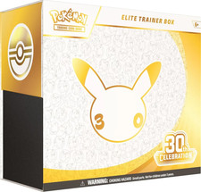 Pokémon Celebration Elite Trainer Box in Hand rip picture