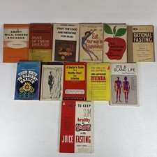 Vintage Health and Nutrition BOOK LOT of 12 Aging Fasting Alternative PB picture
