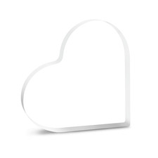 Custom Acrylic Heart Engagement Wedding Love Decor Personalized Couple Gift picture