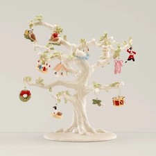 Luxurious Lenox Twelve Days of Christmas 12-Piece Ornament & Tree New in Box ofc picture