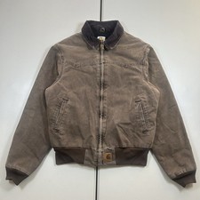 Vintage Brown Carhartt Santa Fe Jacket J14 CHT Men's Size Medium Y2K Work Wear picture