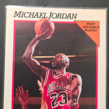 NBA Hoops 1991-92 Michael Jordan #30 Chicago Bulls Most Valuable Player picture