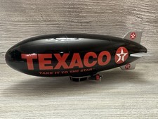Texaco Die Cast Blimp Coin Bank in black Gas And Oil Collectible picture