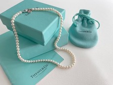 Tiffany & Co. Ziegfeld Collection Freshwater Pearl Necklace 16” Sterling Silver picture