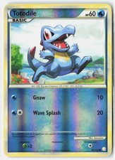 Totodile Reverse Holofoil MP EN 86/123 HeartGold SoulSilver picture