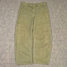 Citizens of Humanity Marcelle Cargo Pant Womens 30 (Fit 32x27) Brown Barrel Leg picture