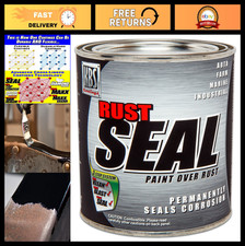 Gloss Black RustSeal Paint - 1 Quart, 50 sq ft Coverage, Superior Rust Preventio picture