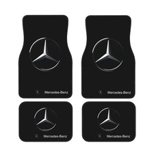 4 Piece Mercedes-Benz Car Front & Rear Floor Mat Set Non-Slip Carpet Mats picture