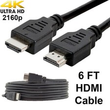 SatelliteSale Digital High-Speed 1.4 HDMI Cable PVC 2160p Black Cord (6 feet) picture