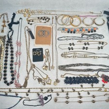 J. Crew Jewelry Lot of 36 All Wearable Necklaces Bracelets Earrings Some NWT picture