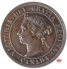 1898H Canada 1 Cent - EF/AU - Lot#12531 picture