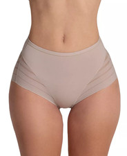 Leonisa Women's Lace Stripe Undetectable Classic Shaper Panty M -NWT picture