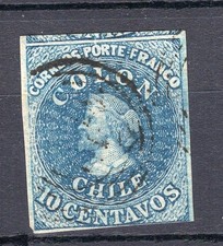 CHILE, SOFICH # 6 FB 10-1, 4 MARGINS, DESMADRYL, USED picture