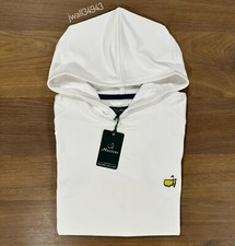 2026 MASTERS by Peter Millar Men's Crown Sport Golf Pullover Hoodie White NEW picture