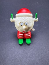 Vintage Russ Christmas Wind Up Skiing Snowball Toy picture