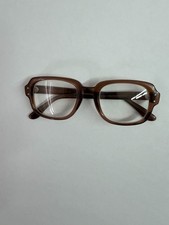 Vintage Romco RO 50-20 Glasses Frames Brown Translucent US Military BCG Retro picture