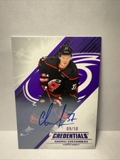 2024-25 Credentials Andrei Svechnikov - Purple /10 Auto #37 Hurricanes picture